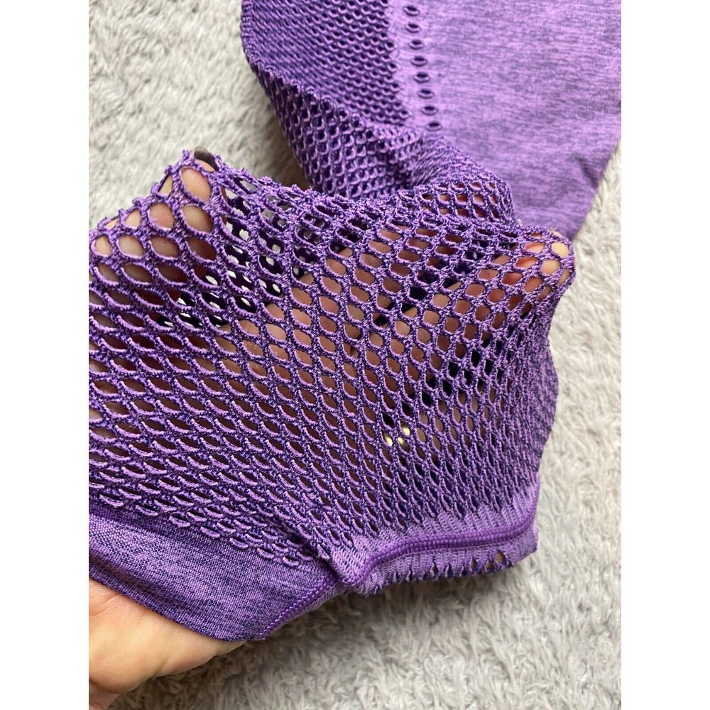 Victoria's Secret Pink Leggings Womens 26x23.5 Purple Active Seamless Workout - Picture 7 of 11